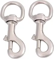 JOINPAYA Non-Corrosive 2pcs Pet Collar Hook Swivel Joints Traction Rope Buckle for Pet Supplies for Dogs Cats