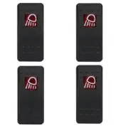 4 x Flood Lights Rocker Switch Waterproof, On - Off, 12-24 V
