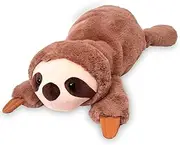 Soft Weighted Stuffed Animals Anxiety Weighted Plush Animals for Huskies,Pigs,Dinosaurs and Polar Bears - 14-30 Inches for Boys Girls (Sloth, 17.7 in)