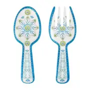 UPware Jewel Medallion Melamine Salad Servers, Serving Utensil Set, Includes ...