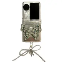 在飛比找蝦皮商城精選優惠-摺疊磁吸閃鑽蝴蝶OPPO N2 3Filp手機保護殼 +閃鑽