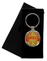 Shell Oil Metal Keyring Keychain