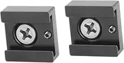 FELTECHELECTR 2pcs Cold Shoe Mount Adapter Durable Flash Bracket for Quick Release Camera Compatible with LED Lights Monitors and Audio Recorders Black