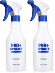 Plastic Spray Bottle 2 Pack 16 Oz, Professional Heavy Duty Empty Spraying Bottle