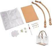 Clear PVC DIY Tote Bag Handbag Making Kit,Create Handmade Gift Bags Craft Accessories Tool Set,Clear Purse DIY Kit,Birthday Holiday Bag Making Kit for Girls