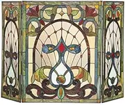 Fireplace Screens Fireplace Screen Style Stained Glass 3 Section Fireplace Screen Flat Fireplace Screens Decorative