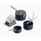 NEW Joseph Joseph Space Non-Stick Saucepan Set 3pce