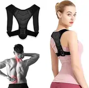 Posture Corrector-Back Brace for Men and Women- Fully Adjustable Straightener for Mid, Upper Spine Support- Neck, Shoulder, Clavicle and Back Pain Relief-Breathable