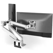 Desky Dual Monitor Arm - White