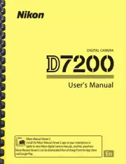 Nikon D7200 Digital Camera OWNER USER'S MANUAL