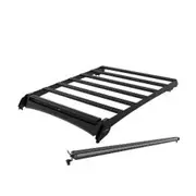 FRONT RUNNER Ford Ranger T6.2 Wildtrak/Raptor Double Cab (2022-Current) Slimsport Roof Rack with 40" Lightbar Kit KSFR008TB