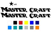 Classic MasterCraft Decal Set with 40 Stars