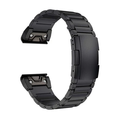 Fenix 8/7X/6X/5X Plus Band, 26mm Titanium Metal Quick Release Easy Fit Watch ...