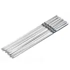 20pcs Barbecue Skewer Reusable Flat BBQ Needle Stick for Barbecue Party Tools