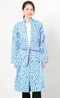 adidas x Hiroko Takahashi Yukata Style Long Jacket XL Blue Japan