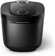 Philips 5000 Series Digital Rice Cooker – 1.8L, Fluffy Rice for 48 Hours, FreshDefense Technology, Binchotan Coating, 18 Cooking Menus, Smart 3D Heating, Stainless Steel (HD4814/31)
