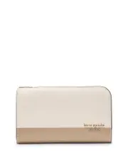 kate spade new york Devin Colorblocked Saffiano Leather Medium Bifold Wallet