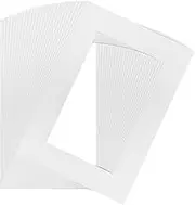 20 PCS Picture Mounts, A3 Picture Frame Mats, White Cardboard Photo Mount Fit A4 Image, Paintings, Artwork