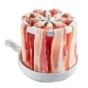 Microwave Bacon Cooker Quick Cooking Bacon Rack Grease Collector Kitchen Gadget