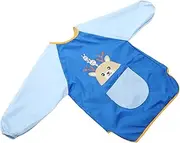 Totority Cartoon Children Apron Boys and Girls Waterproof Painting Apron Long Sleeves Bib
