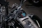 Koso Black Bezel 4.5in Multi Function Gauge Meter Harley Softail Springer 04-06
