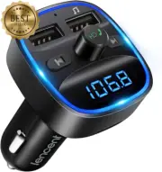 Bluetooth FM Transmitter Car Kit, Dual USB Charger, MP3, TF Card, Bluetooth 5.0