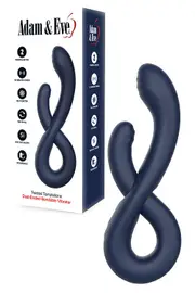 Adam and Eve Twisted Temptations 8.8" Double Ended Bendable Vibrator
