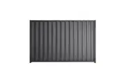 Stratco Good Neighbour Wavelok Fence Panel Sheet Colour: Granite, Post Track Colour: Granite