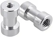 Camera Tripod Adapter Mount Kit 1/4 to 1/4 Screws, 1/4 to 3/8 Converter Thread Screw, Hot Shoe Male or Female Screw Set for Tripod Monopod Flash Plate Mount(2pcs EB Screw)