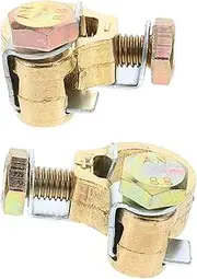 Zerodeko Automotive Battery Terminal Clamps Universal Top Post Battery Terminals End Clamp Set Wire Connectors