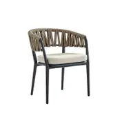 FurnitureOkay Vegas Rope Outdoor Dining Chair