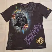 Marc Ecko Darth Vader Cut & Sew Star Wars Gray Adult L Shirt 2008 NEW with Tags