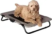 Pet Gear Lifestyle Pet Cot Elevated Bed, No Assembly Required, Premium Tear Resistant Cooling Mesh, Indoor & Outdoor, Lightweight & Portable, Cloud