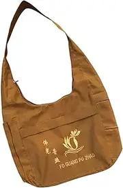 [MOKKHNB] Sling Storage Bag for Scriptures and Sundries Durable Multi Use Monk Bag Stylish Sling Pouch for Daily Life and Outings Large Capacity Cloth Container for Temple Use