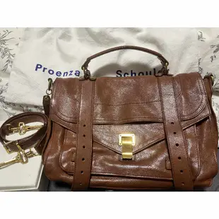 Proenza Schouler PS1 Medium Tote Bag焦糖咖啡色 金扣