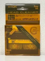 "NEW" TDK Hi8 8mm WET TYPE HEAD CLEANER CLEANING CASSETTE 8CW-21