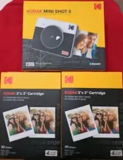 Kodak Mini Shot 2 Black White Instant Film Camera And Photo Printer, + 60 sheets