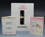Coco Chanel Perfume & Lipstick Samples Mademoiselle Une Fleur Rouge Coco