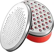 Cheese Grater Stainless Steel Vegetable Zester Manual Kitchen Fruit Grinder Shredder with Container