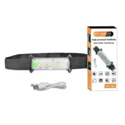 LED Headlamp USB Rechargeable Headlight Torch Work Light Bar Head Band Lamp~