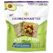 Avocado Toast, Crunchy Baked Rice Crackers, Salt & Pepper, 3.54 oz (100 g)