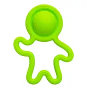 Fat Brain Toy Co. 14cm Lil Dimpl Kids Silicone Toy/Teether Green BPA-Free 0m+