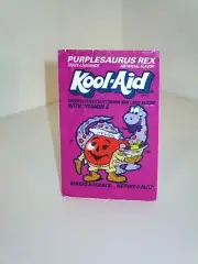 Vintage 1980's 90's Kool Aid Purplesaurus Rex Drink Mix Unopened Packet Package