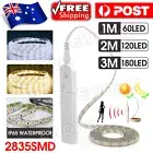 Battery Operated LED Strip Light Wireless PIR Motion Sensor Wardrobe Cabinet