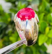 Haqeeq, Real Red Haqiq, Original Agate, Red Aqeeq Stone, Agate Ring Silver 925