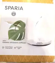 Williams Sonoma Sparia Ceramic Ultrasonic Oil Diffuser Aromatherapy FREE SHIP