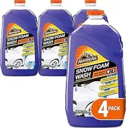 Armor All Car Wash Snow Foam Formula, Cleaning Concentrate for Cars, Truck, Motorcycle, Bottles, 50 Fl Oz, Pack of 4, 19141-4PK, Purple