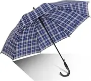Portable Windproof Large Golf Umbrella with J Handle 55 Inch Automatic Open Stick Umbrella Lightweight Canopy Vented Umbrella for Men Women Business