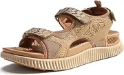 [KuaiLu] Womens Orthopedic Walking Sandals Recovery Sport Outdoor Hiking Water Sandles Thick Athletic Cushion Adjustable Strap Sandals with Comfortable Plantar Fasciitis Arch Support