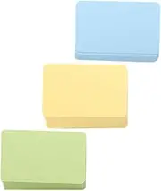 HOMSFOU 300pcs Tiny Blank Cards for Messages Business and DIY Crafts Multi Color Greeting Note Cards for Language Learning Scrapbooking and Personal Messages